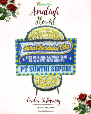 Papan Bunga Duka di Kumbe